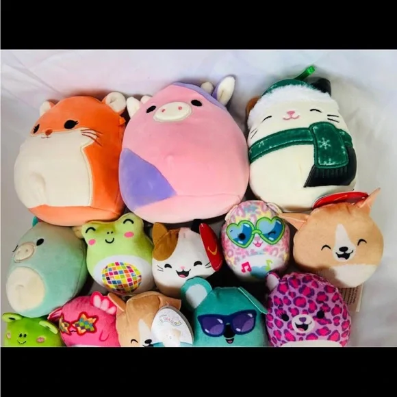 Squishmallows Plush Variety Pack - Bright Orange, Pink, Green, Blue, Purple - Picture 8 of 8